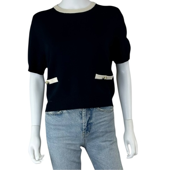 French Connection Sweaters - French Connection Navy Blue Sweater Size L